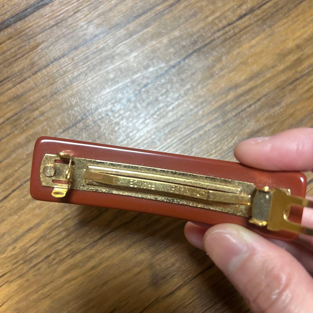 正規品未使用【ルイヴィトン】バレッタ オレンジ ブラウン