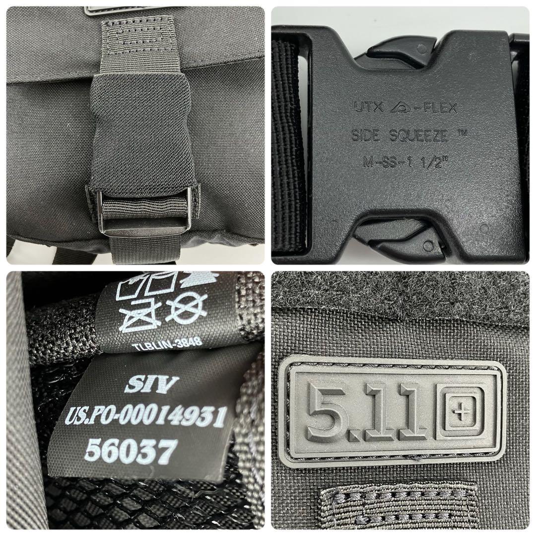 【美品】ファイブイレブンタクティカル プッシュパック 6L ショルダーバッグ 黒