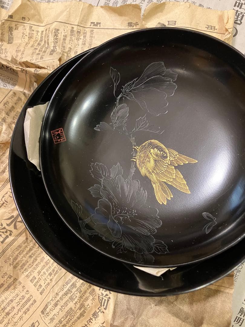 吸物椀　漆　アンティーク