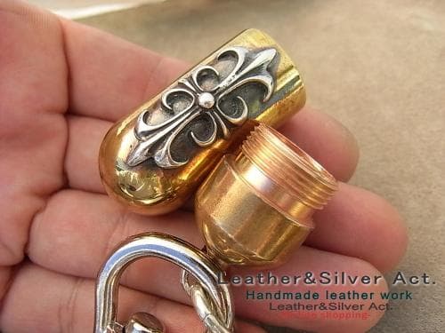 携帯灰皿　真鍮キーホルダー　携帯灰皿 電子　タバコケース ナスカン紙タバコ