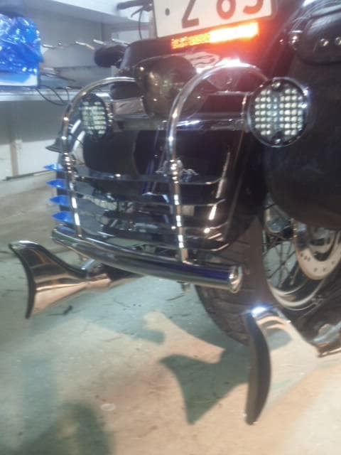 50-1041 クロームリアフェンダーバンパーチーズカッタータイプ