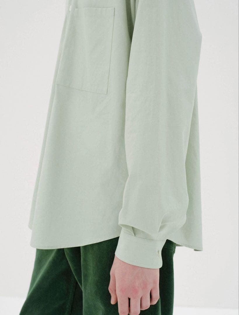 AURALEE WASHED FINX TWILL サイズ3 ライトグリーン