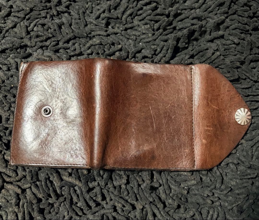 ダブルアールエル　RRL レザー コンチョ ウォレット 財布