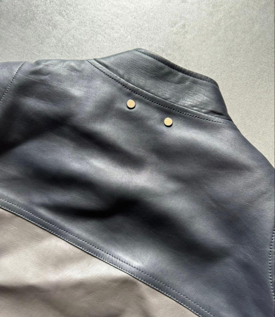 最終価格　ルイヴィトン　レザージャケット　ライダース　カフェレーサー　革ジャン