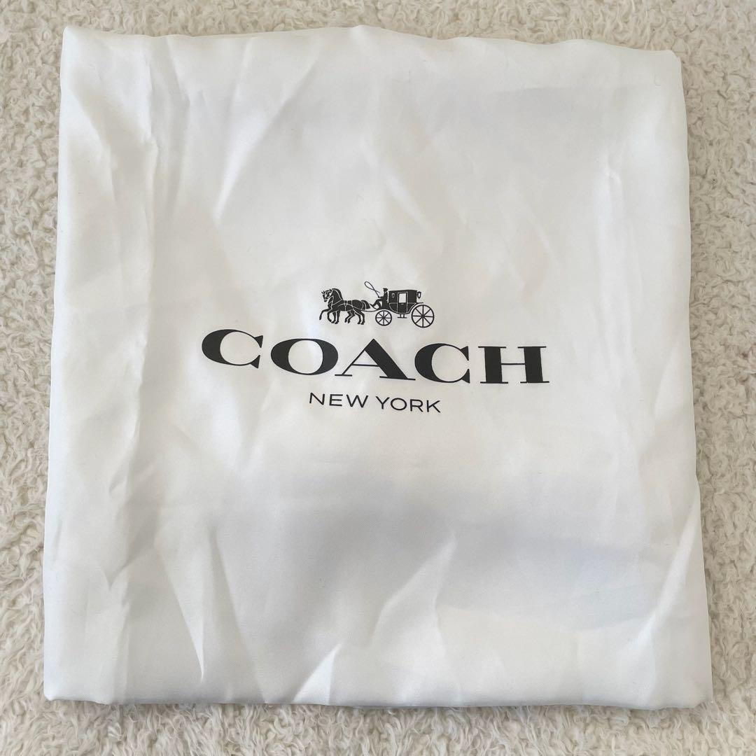 【美品】COACHトートバッグ シグネチャー 肩掛け ベージュ ターンロック