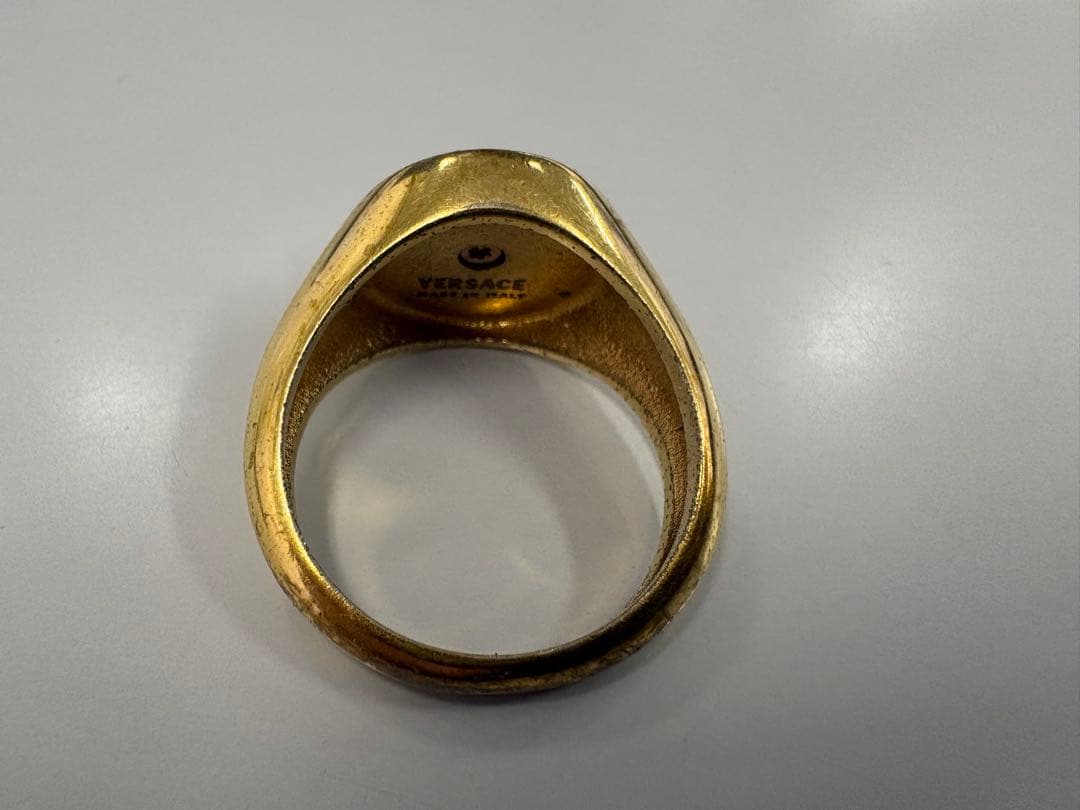 【VERSACE】メデューサ リング　ゴールド　サイズ２5