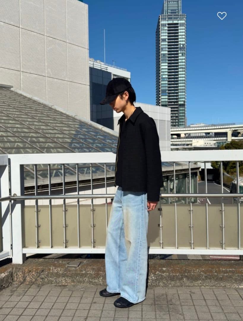 【新品】26SS BEAUTY&YOUTH ツイードショートブルゾン 黒 M