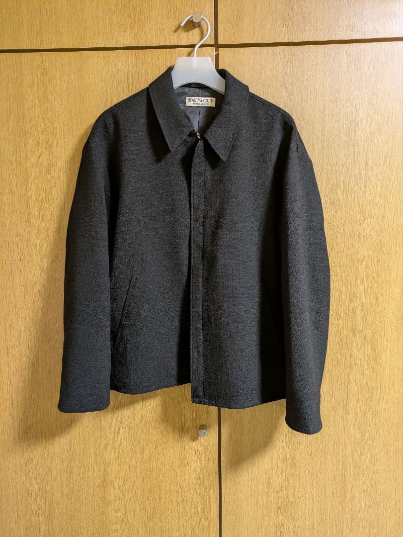 【新品】26SS BEAUTY&YOUTH ツイードショートブルゾン 黒 M