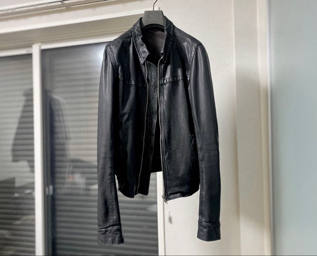 ジャケット・アウター Rick Owens archive leather biker jacket