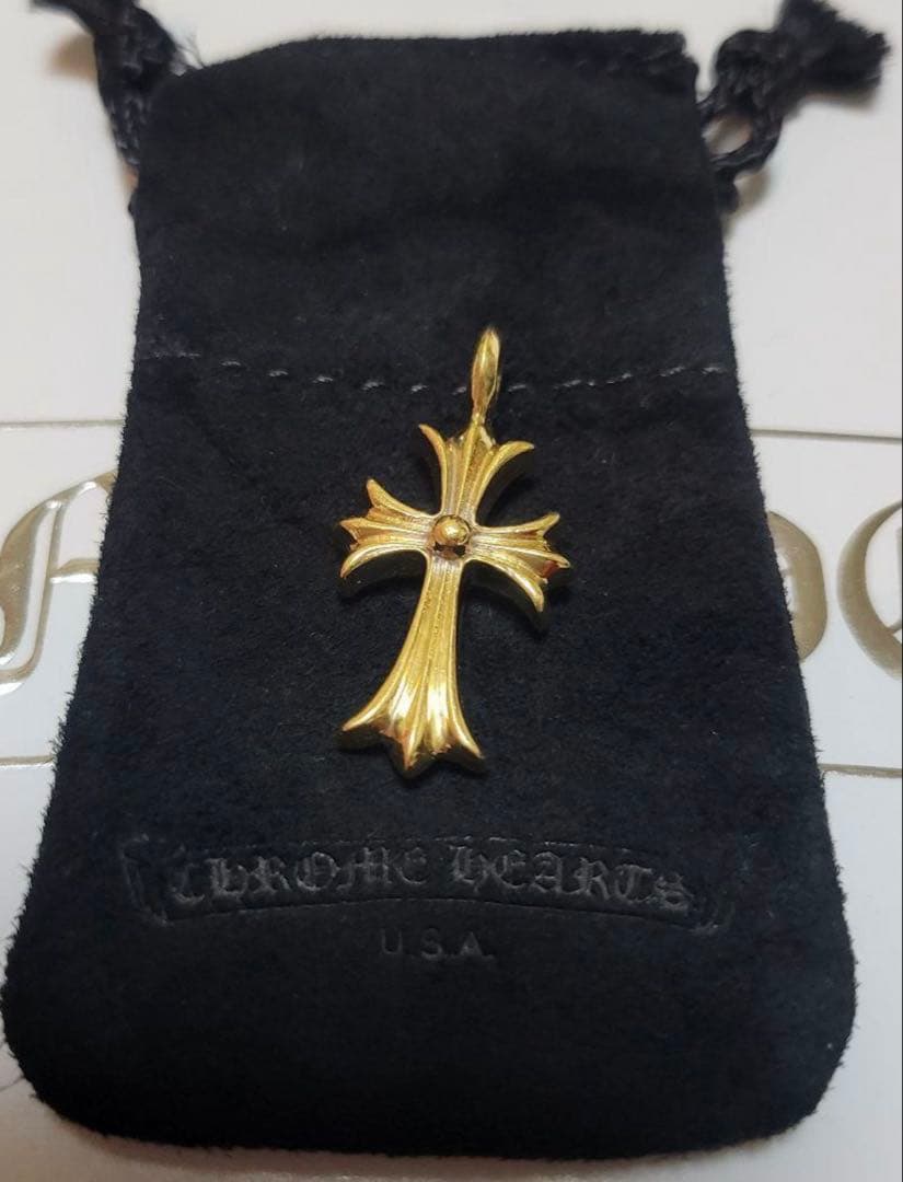 クロムハーツ 22k タイニーファットクロスパ ヴェダイヤ