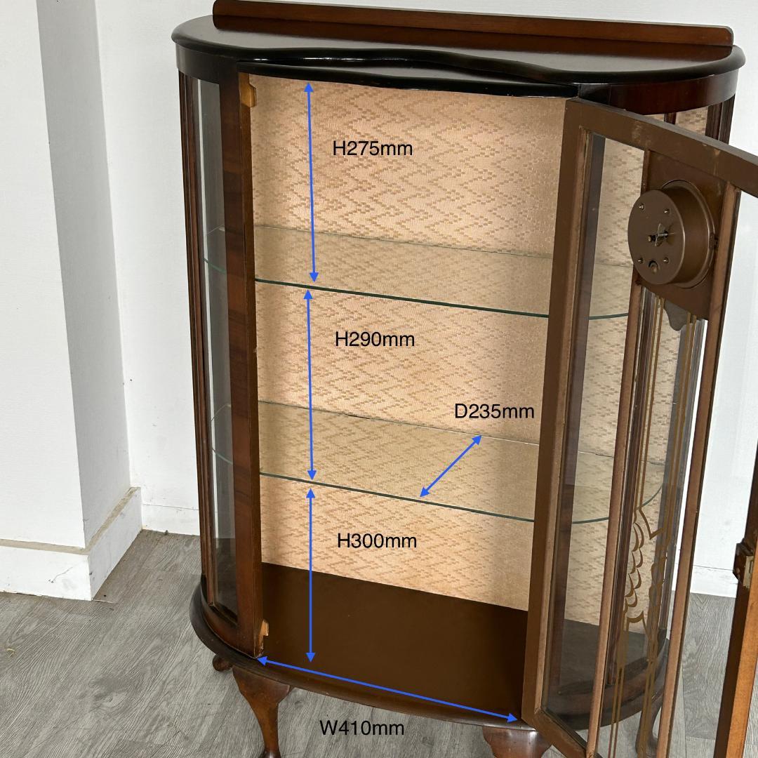 イギリス アンティーク家具 ディスプレイ キャビネット 1930年頃 771A