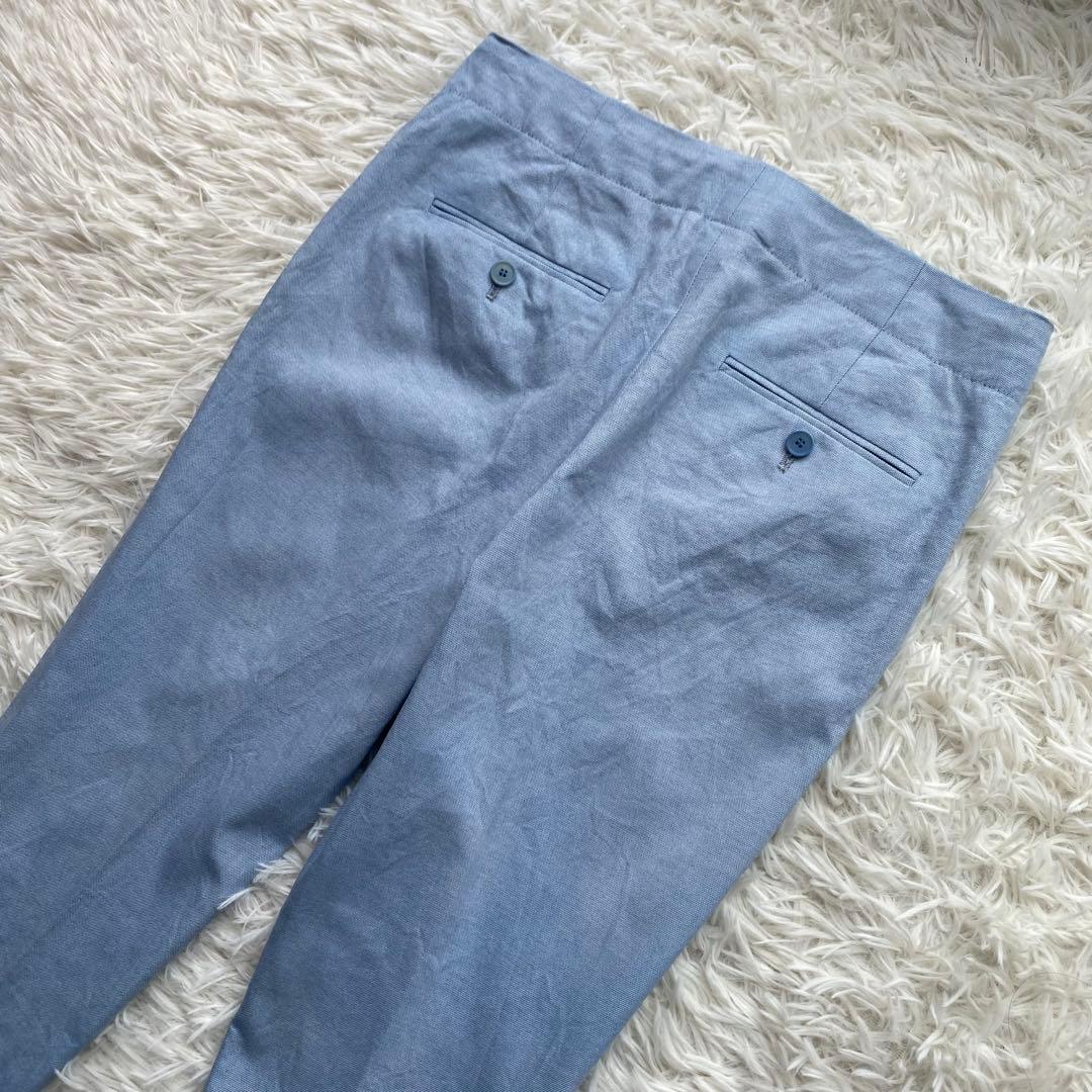 theory×SHIPS リネン混 ノーカラージャケット パンツスーツ M