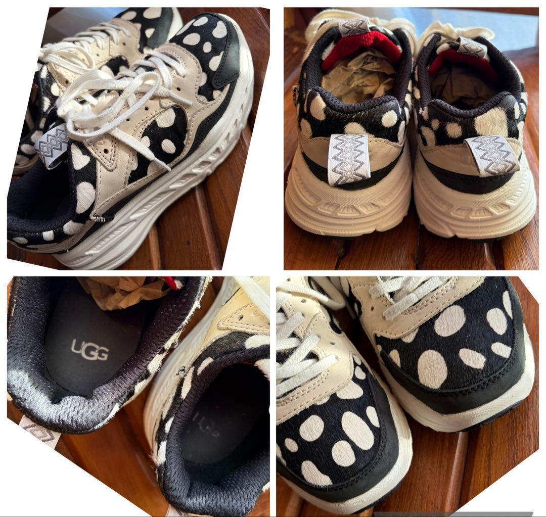 激レア✨③裏ダル✨25厚手～25.5靴下✨UGG✨ダルメシアン✨ロゴ骨型金具なし