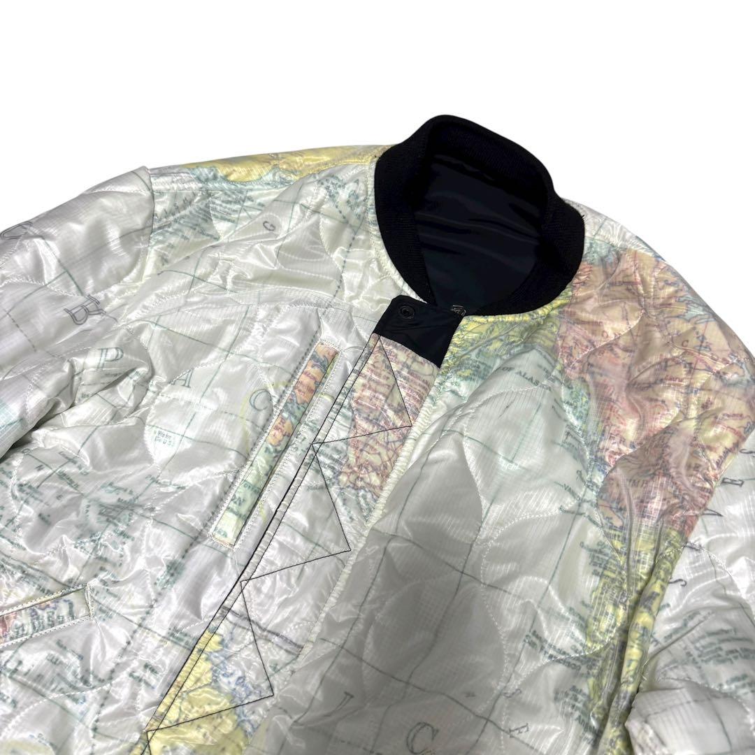 SEVESKIG MA-1 ボンバージャケット　リバーシブル　キルティング　総柄