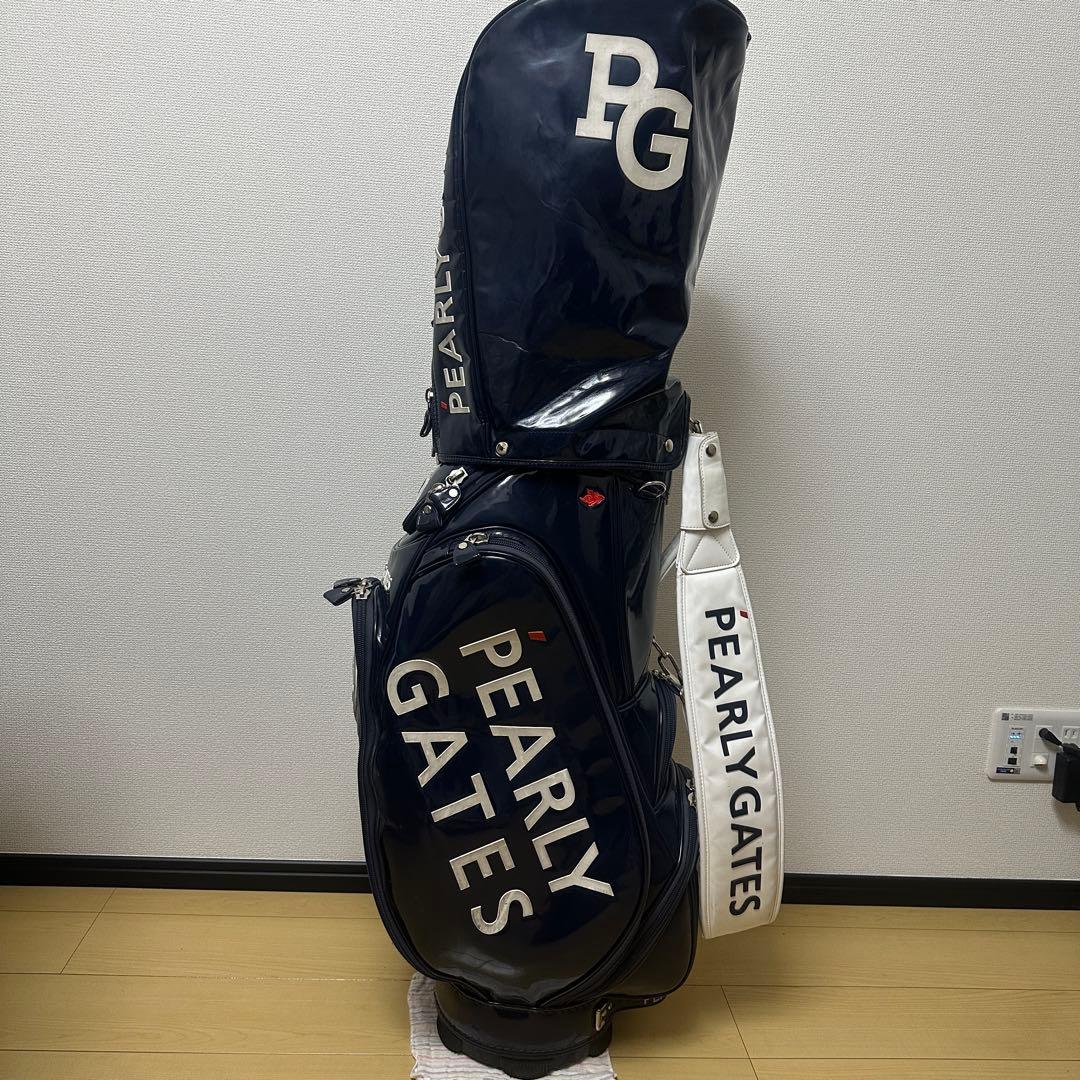 ブルーラケット　PEARLY GATES ゴルフバッグ ネイビー
