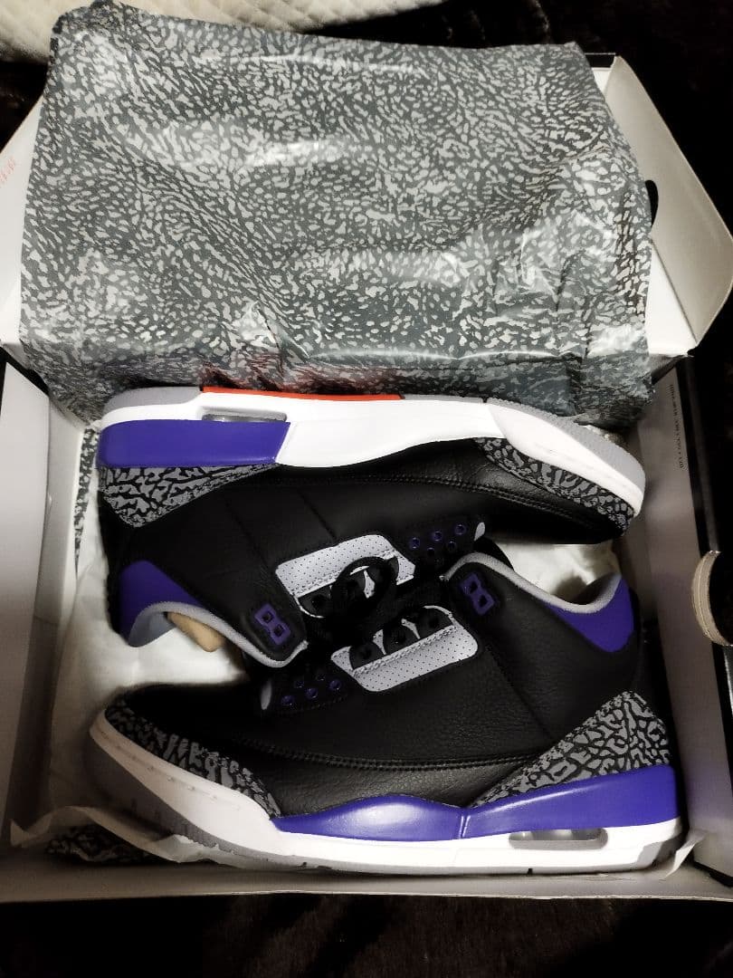 か*ま様 売切価格【極美品】NIKEエアジョーダン3コートパープル27.5