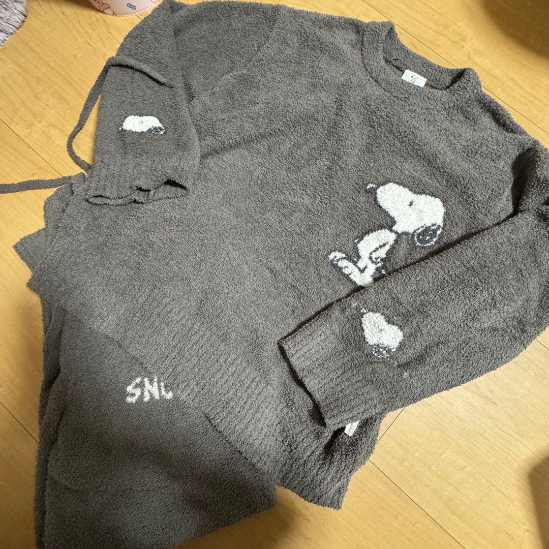 ジェラートピケ ホーム M スヌーピー ルームウェア セットアップ 上下セット