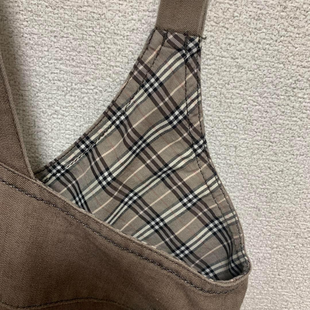 バーバリーブルーレーベル オーバーオール セレブ 高級 騎士 刺繍 ナイトホース