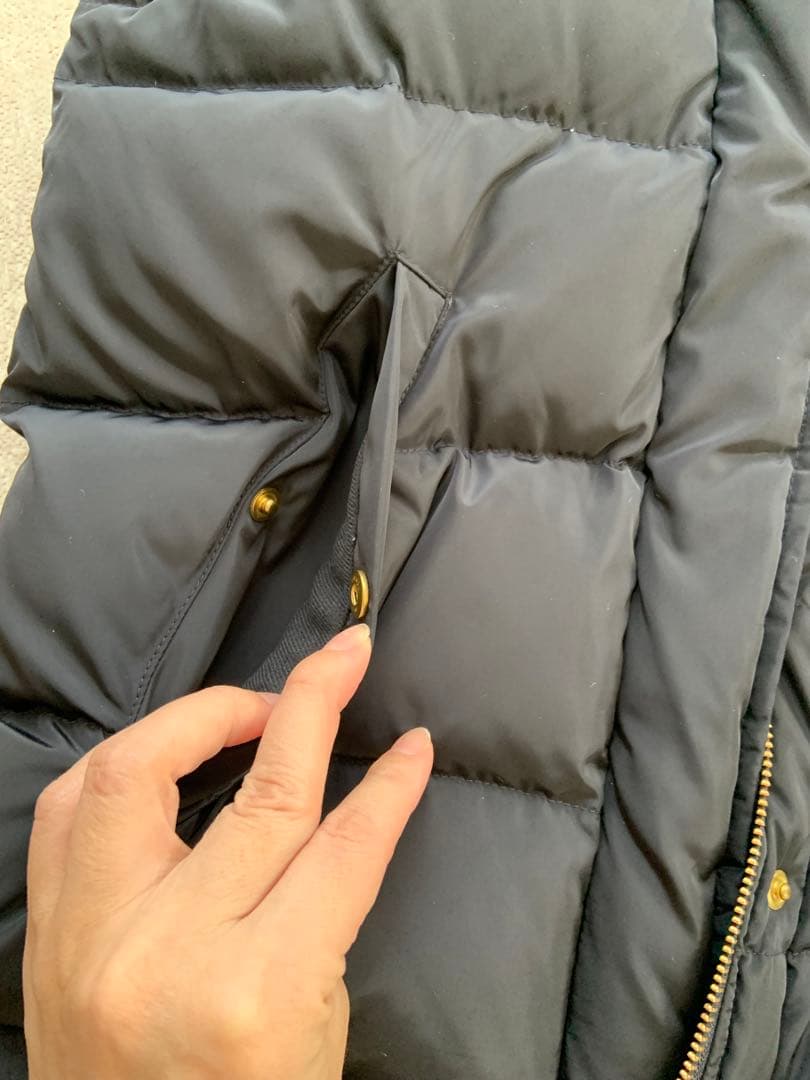 最終お値下げ！IÉNA フード付きネイビー ダウンベスト