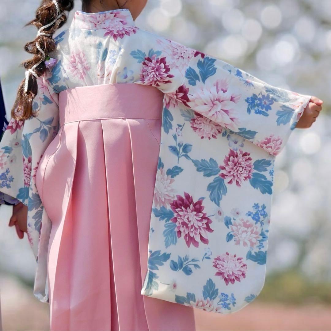【mii】袴 ダリアベージュ ピンク 卒園 110cm オンライン完売品