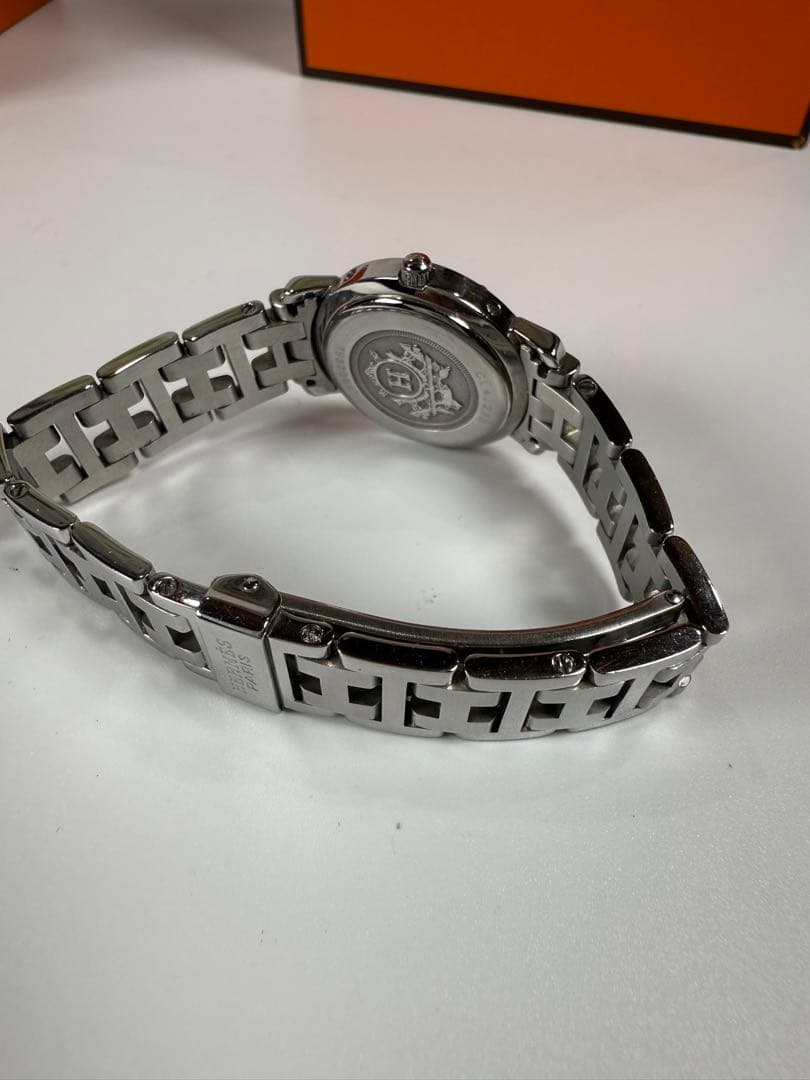 HERMES クリッパー CL4.2 シャンパン 箱/コマ Qz 【極美品】