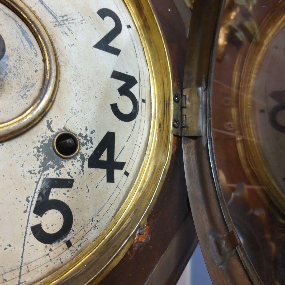 ※沖縄・離島は要相談　柱時計　整備済み稼働品　日本時計　8DAY　昭和レトロ