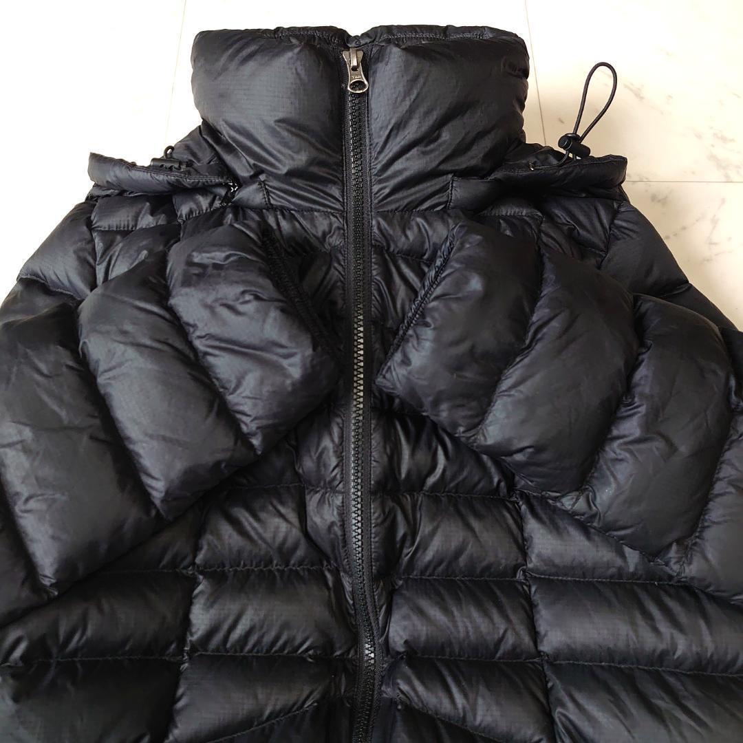 Eddie Bauer フーディーダウンコート EB900 ミドル ブラック M