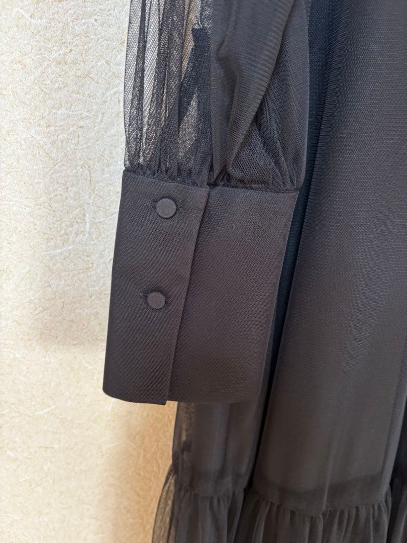 チュールハイネックワンピース