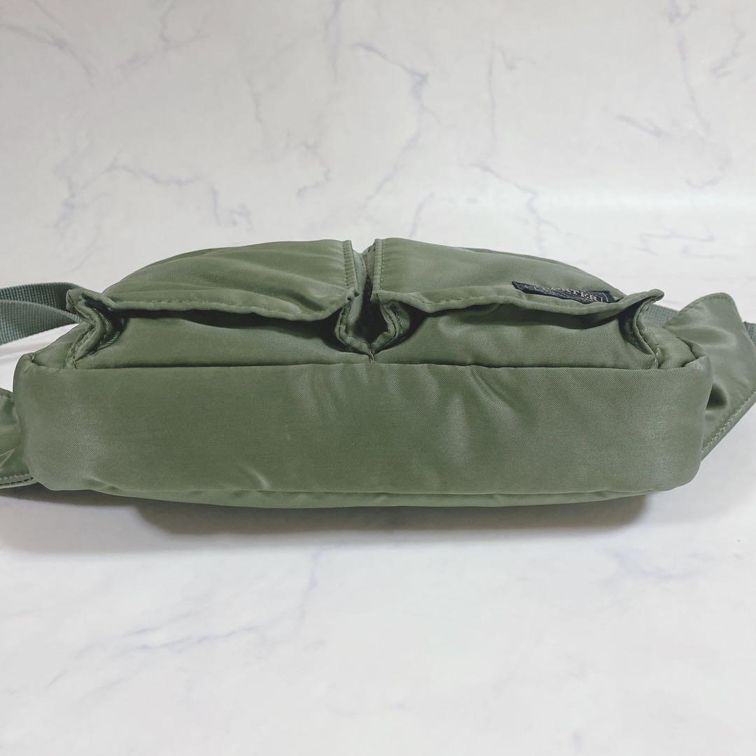 ポーター　PORTER　タンカー　ボディバッグ　斜めがけ　 セージグリーン