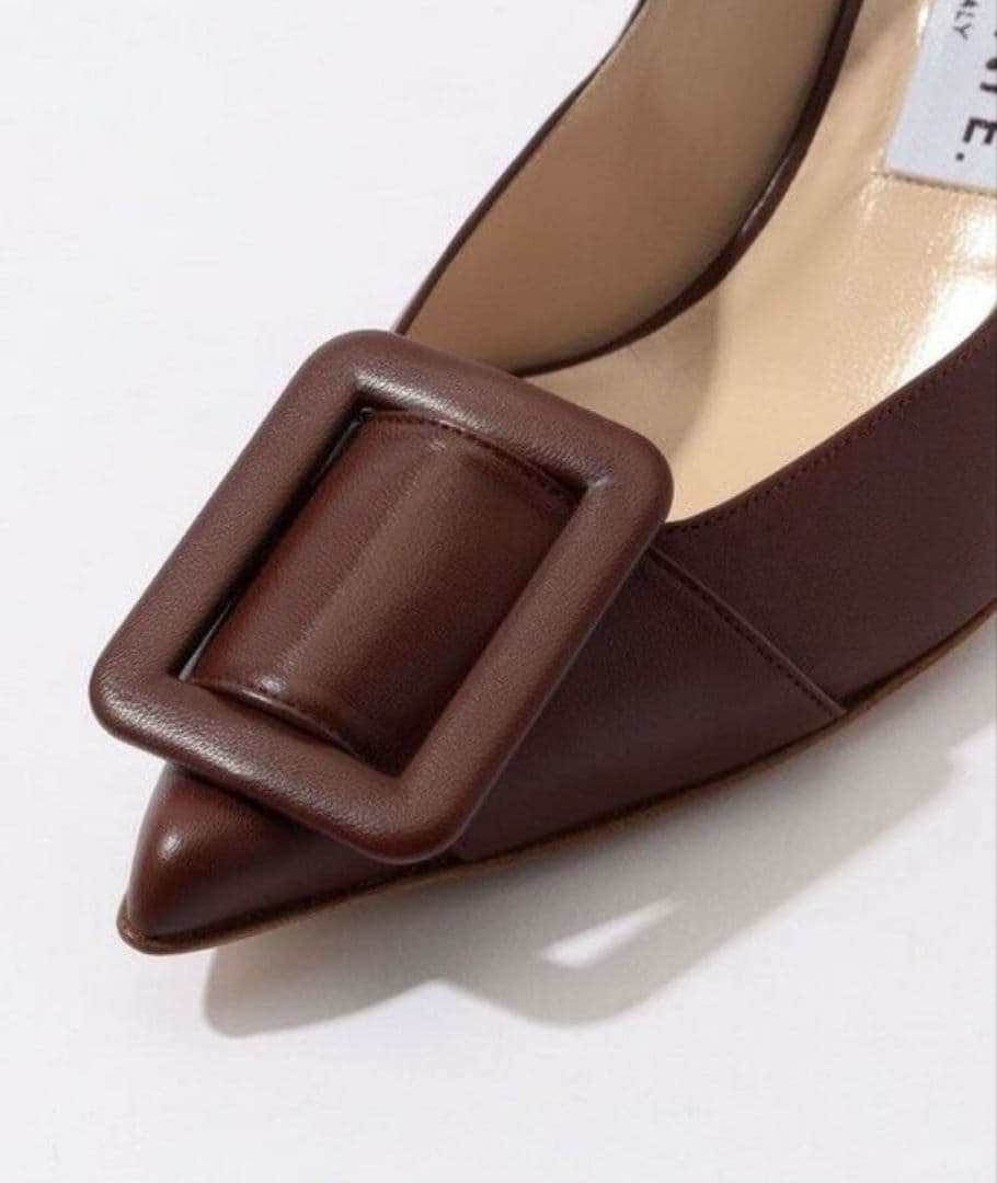 新品ネブローニNEBULONIEバックルパンプス38ブラウン雑誌掲載ロンハーマン