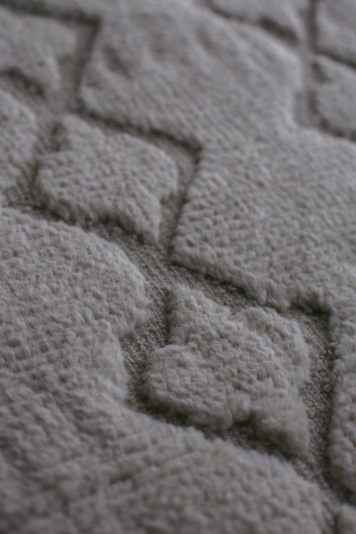 103×62 モロッコ　ベニワレン　新品　ウール　生成り　ホワイト