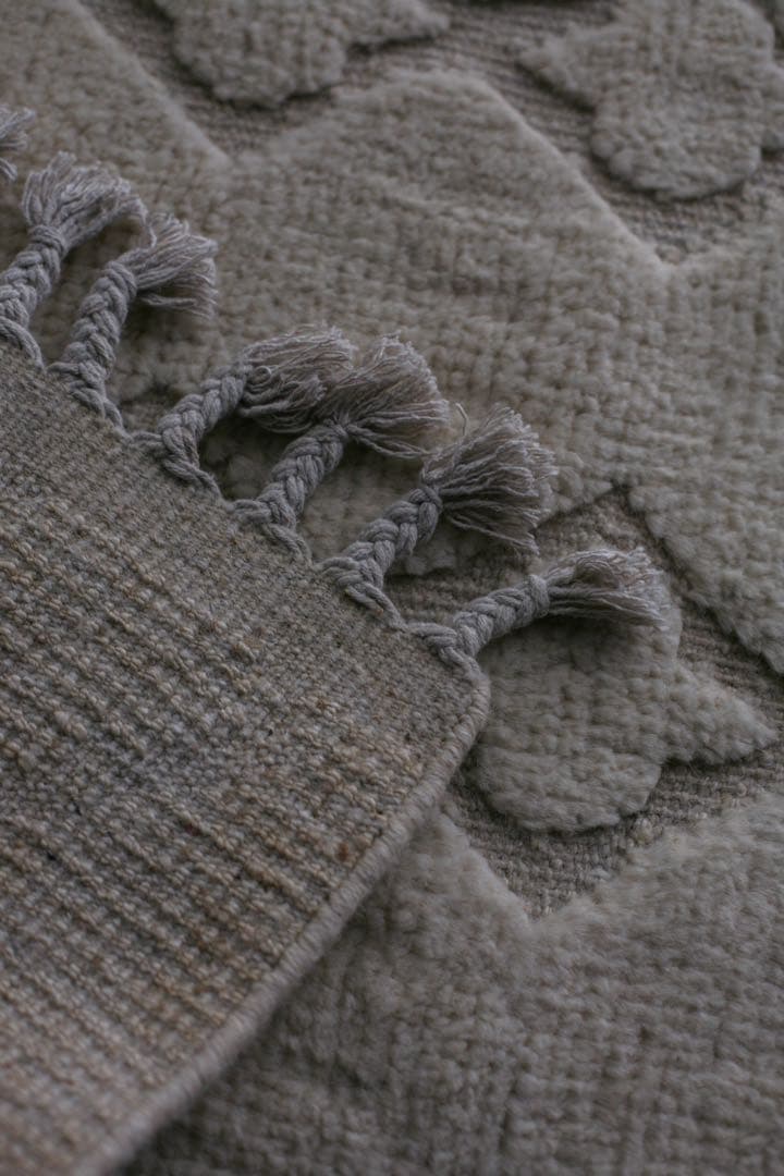 103×62 モロッコ　ベニワレン　新品　ウール　生成り　ホワイト