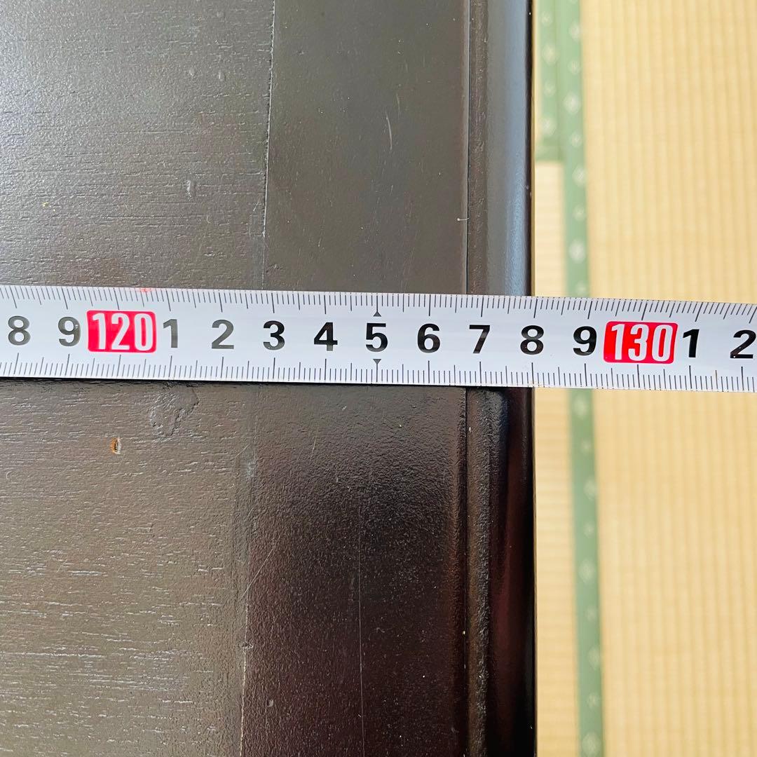 アンティーク調 木製デスク 幅128cm 引き出し3杯