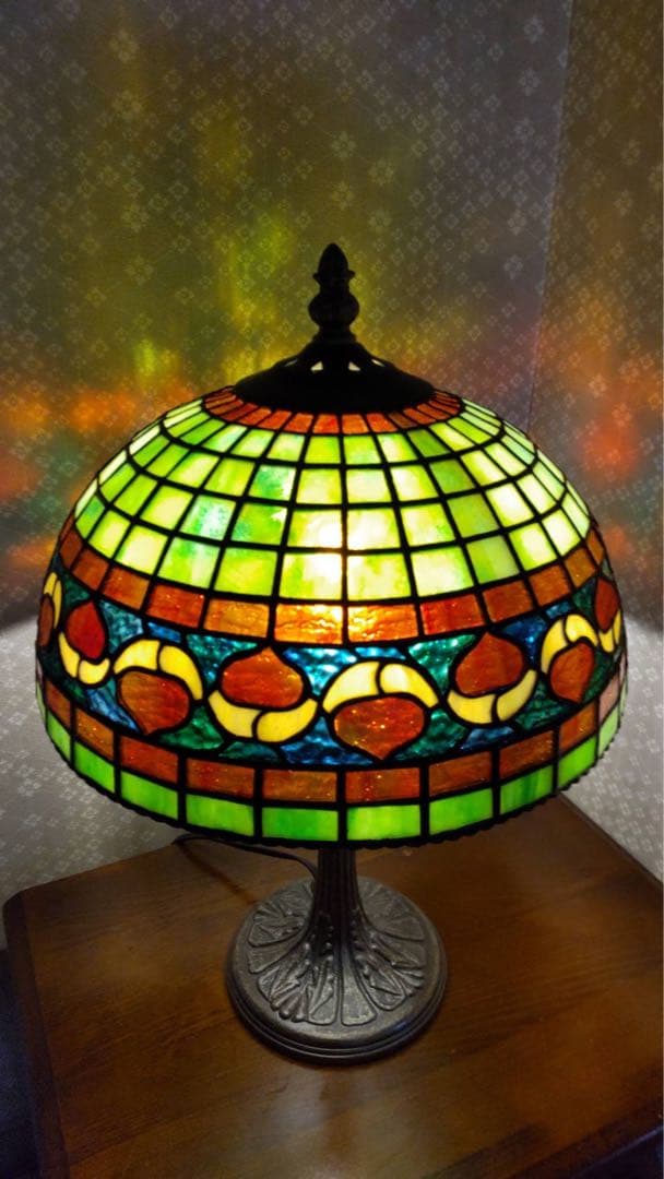 ステンドグラス ドーム型ランプ