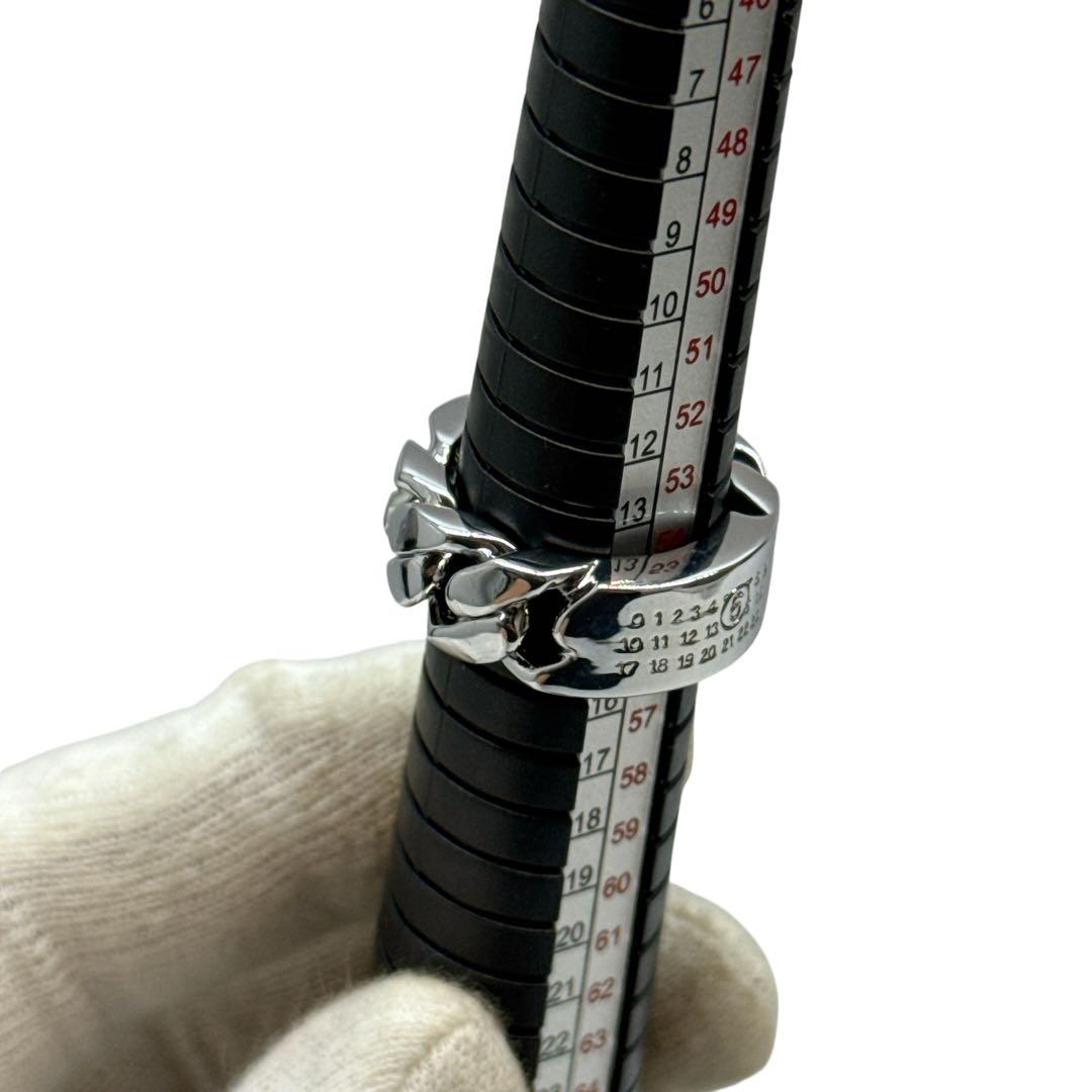 未使用級✨メゾンマルジェラ MM6 ニューメリック チェーン リング 14号