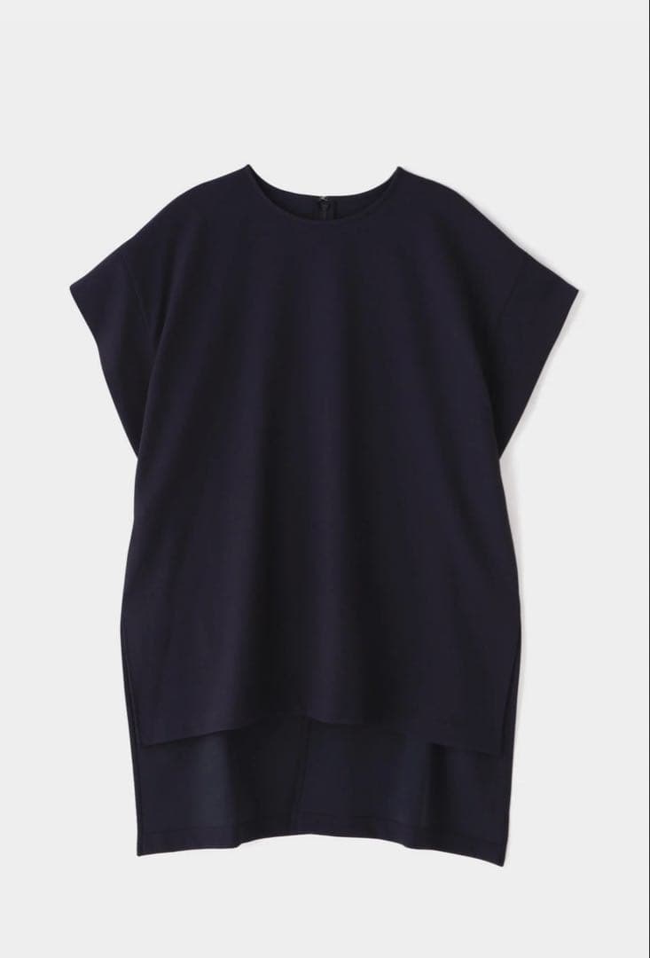 3377　ルフィル　2WAYツイルブラウス　ネイビー