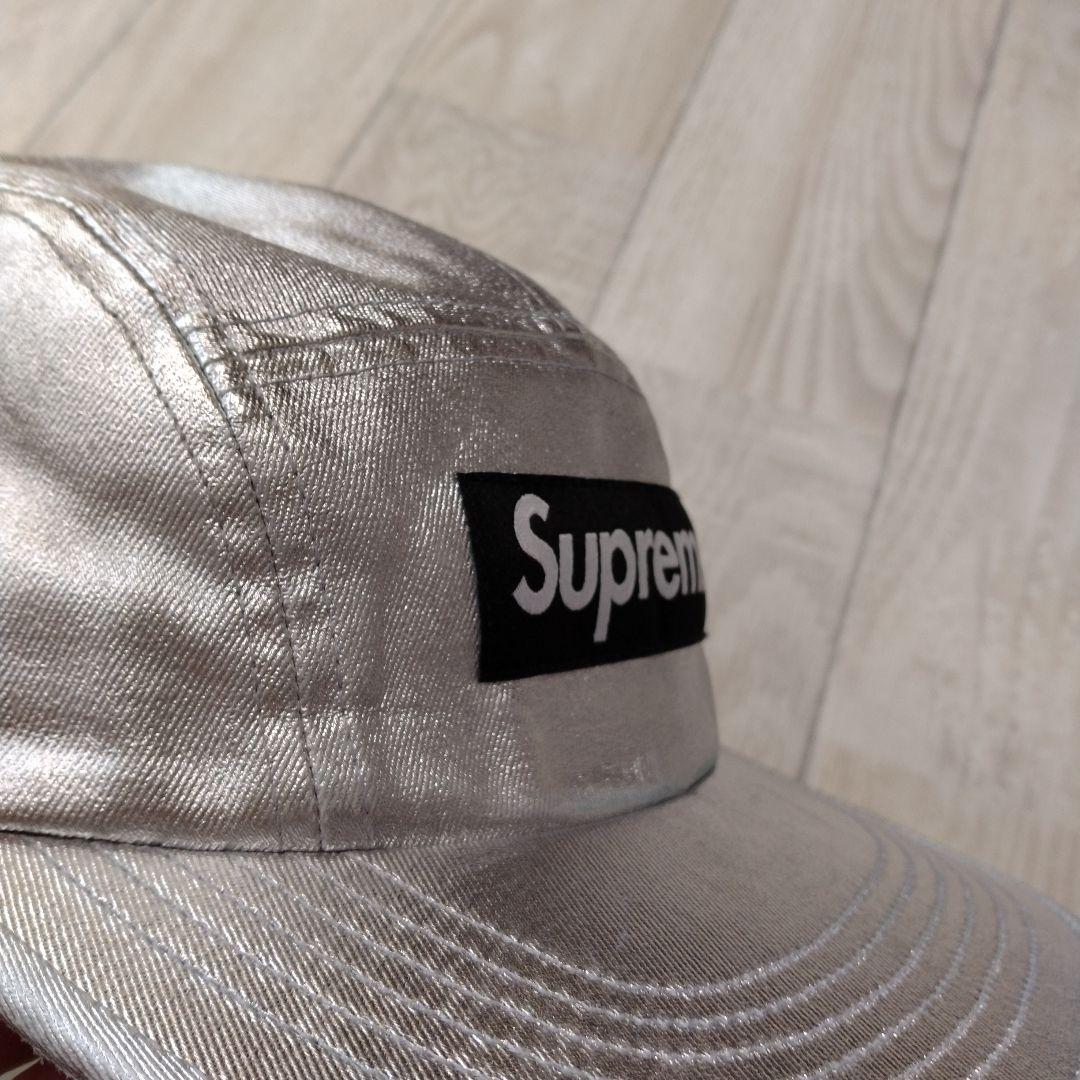 シュプリーム　キャンプキャップ　シルバー