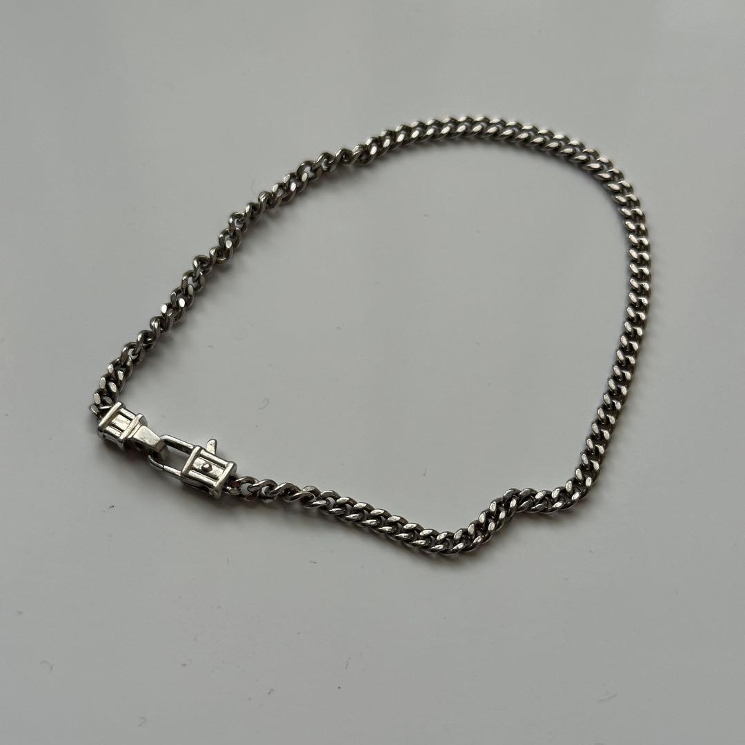Tom Wood スターリングシルバー カーブチェーンブレスレット L