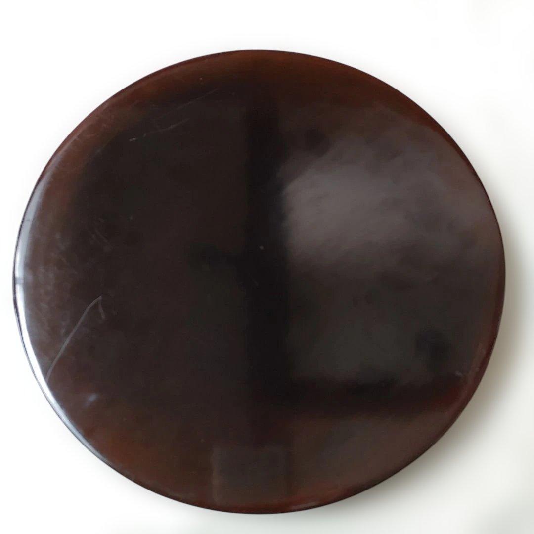 値下げ　花形盆　真塗　木製　茶道具　約29cm