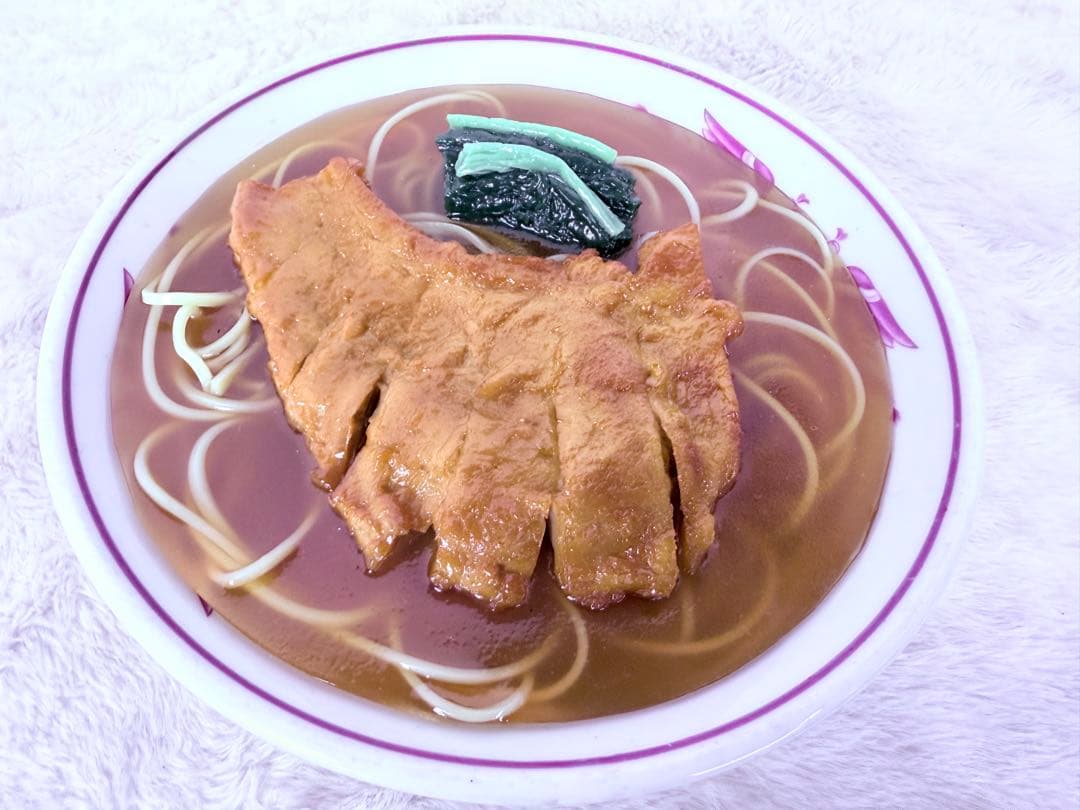 昭和レトロ 排骨麺 パイコーメン 食品サンプル 直径約21.5cm 町中華