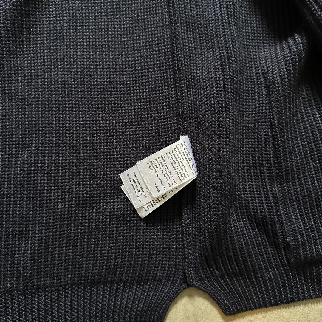 BATONER（バトナー）シグネチャー 1B カーディガン ニット ネイビー美品