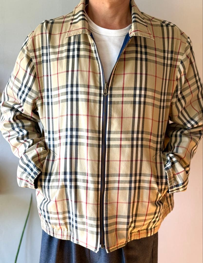 BURBERRY LONDON スイングトップ リバーシブル ノバチェック L