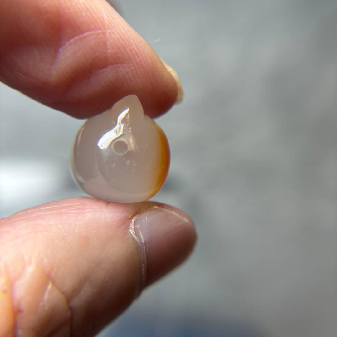 あずきちゃん高品質カルセドニー　ねこパーツ　9-118