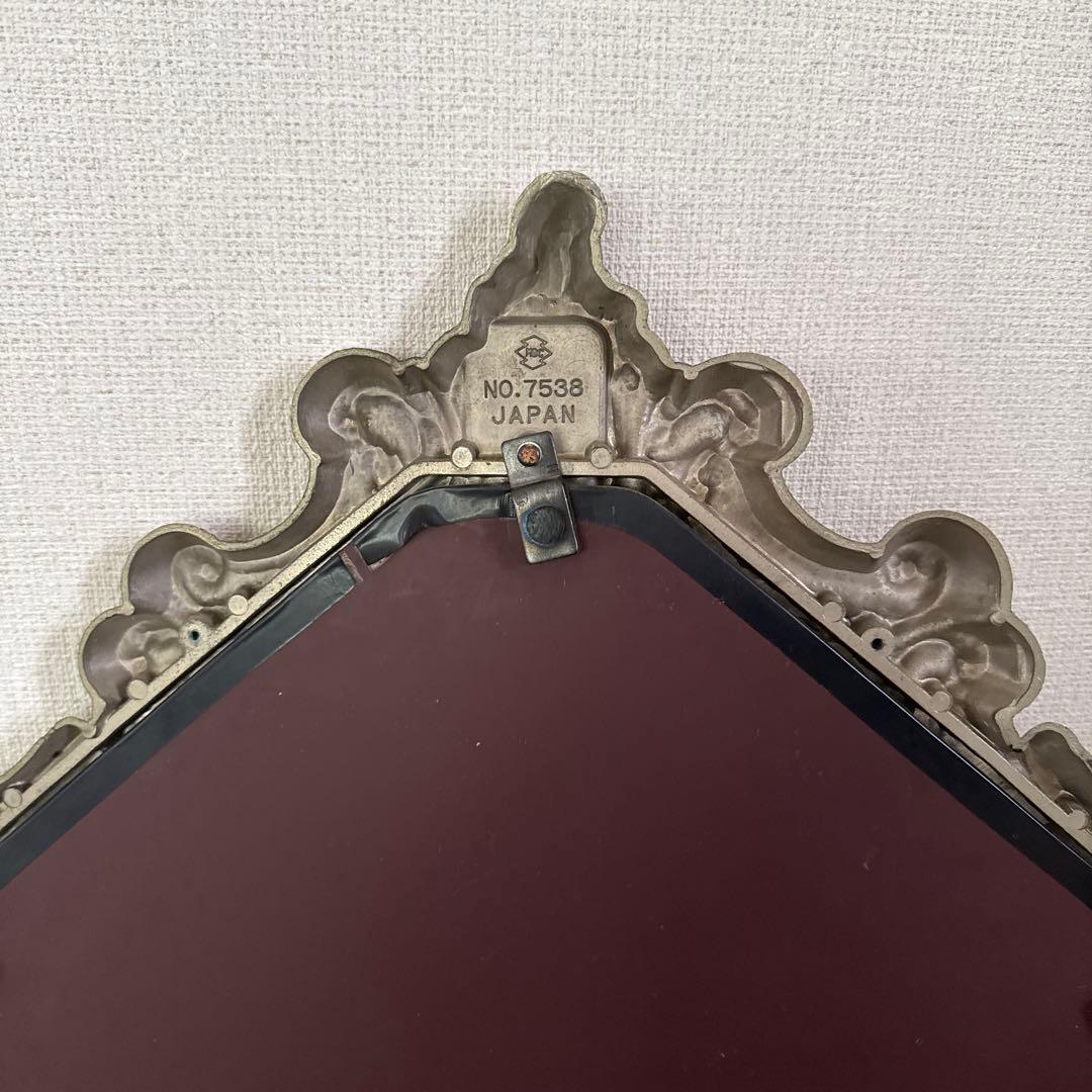 ロココ調 鏡 ミラー アンティーク加工 玄関鏡