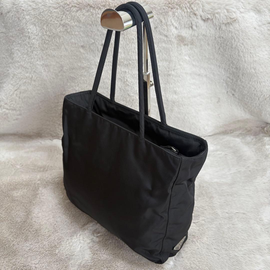 【K様】PRADAブラック　トートバッグ　ハンドバッグ　ナイロン　テスート