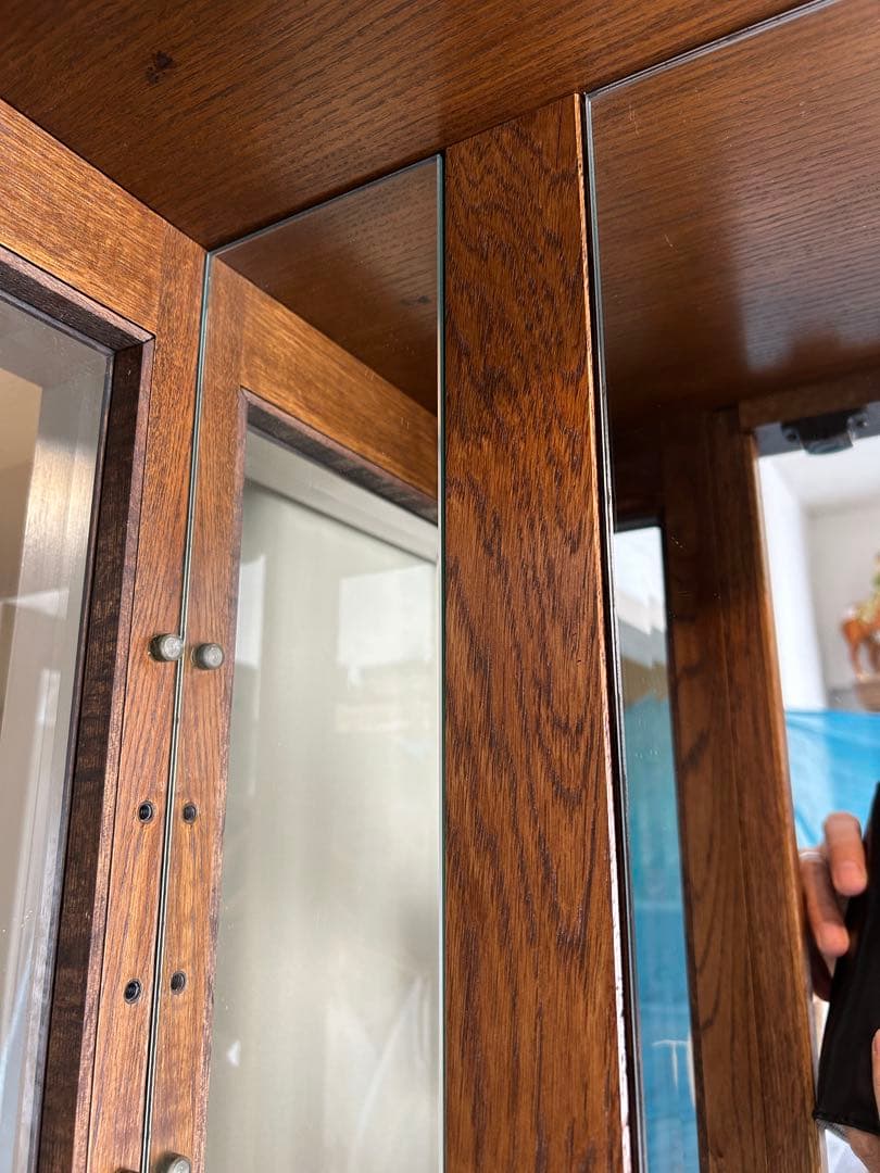 近藤工芸　oak オーク材 キュリオケース　飾り棚　北海道 旭川家具