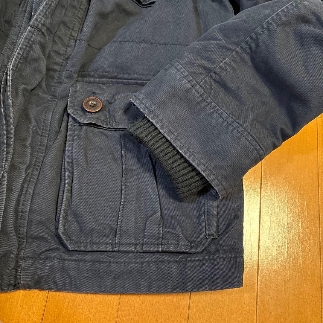 Abercrombie & Fitch フード付きミリタリージャケットネイビーＬ
