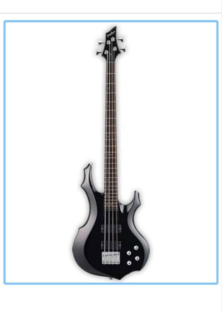 GrassRootsブラック エレキベース （肩ベルト・ソフトケース・コード付）