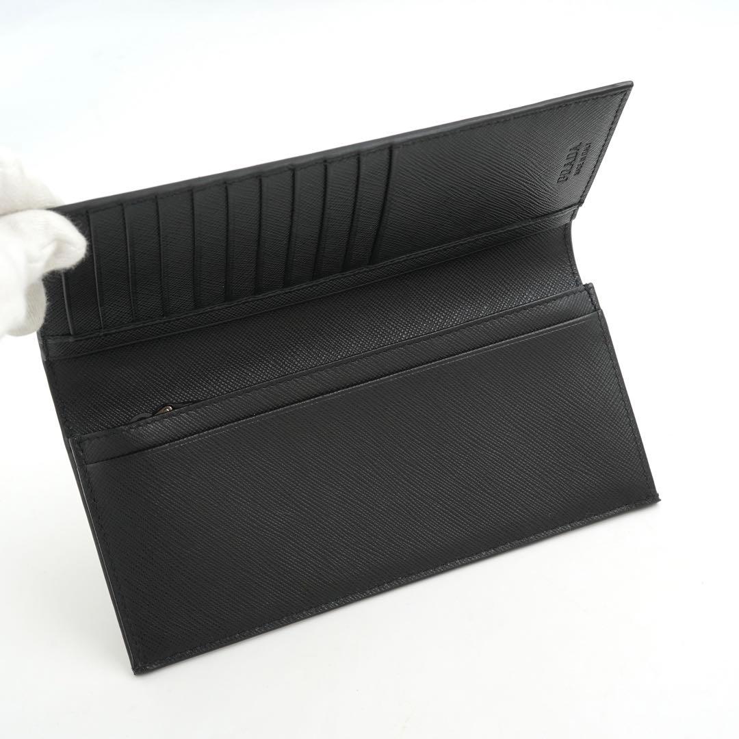✨極上美品・箱付き✨　プラダ　長財布　サフィアーノレザー　メタルロゴ　バイカラー