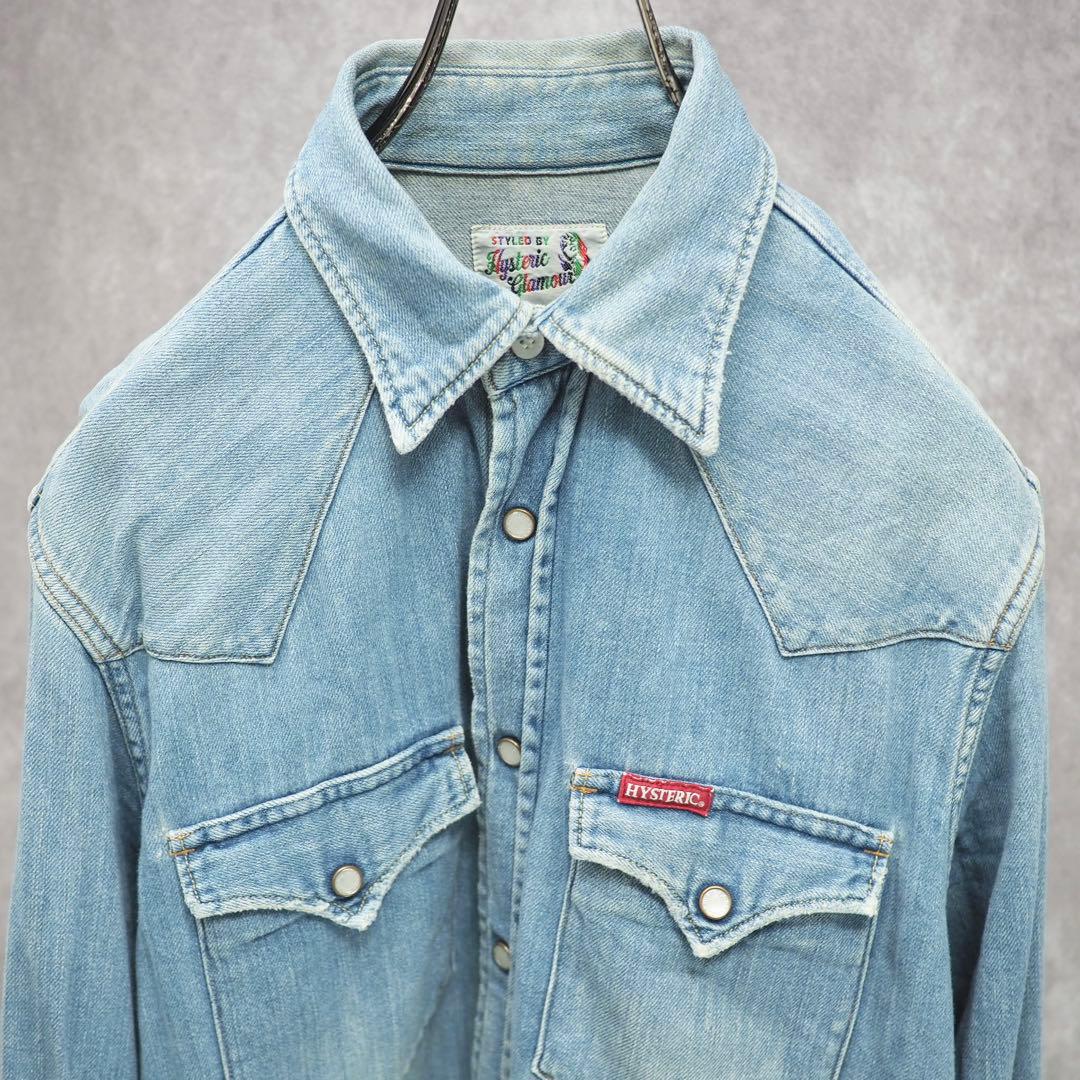 HYSTERIC GLAMOUR｜定番デニムウエスタンシャツ（L）